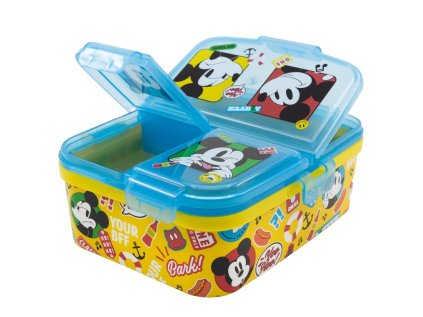 deleny plastovy box na desiatu xl mickey mouse fun tastic 74399