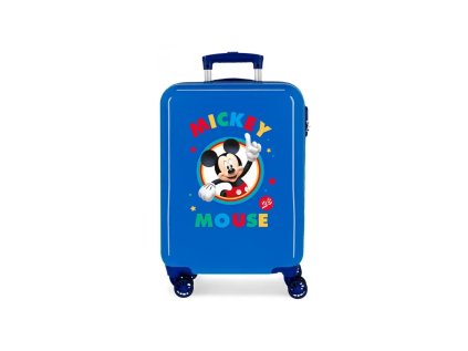 luxusny detsky abs cestovny kufor mickey mouse circle blue 55x38x20cm 34l 2031721