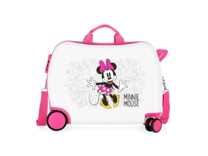 detsky cestovny kufor na kolieskach odrazadlo minnie mouse 34l 4689864