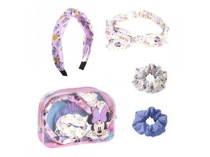 beauty set minnie mouse 4ks celenky scrunchie gumicky 2500001945