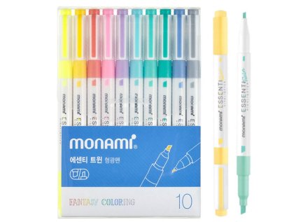 sada obojstrannych zvyraznovacov monami essenti twin fantasy colouring 10ks