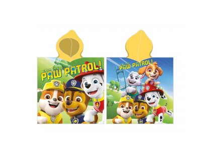 bavlnene ponco 55 110cm carbotex paw patrol paw235001