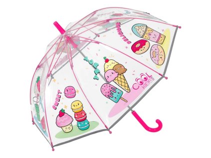 detsky reflexny transparentny dazdnik perletti cool kids gelati 15656
