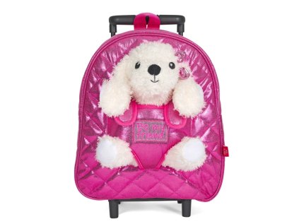 detsky batoh na kolieskach s plysovym pudlikom perletti toys 13081