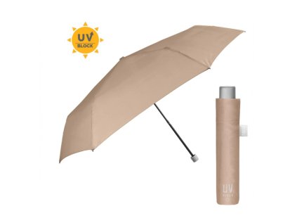 skladaci dazdnik s uv filtrom perletti time marrone pastello 26409