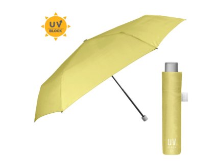 skladaci dazdnik s uv filtrom perletti time giallo pastello 26409