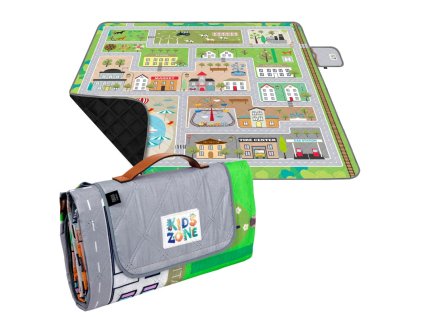 detska piknikova deka perletti travel autickova draha 150x150cm 13151