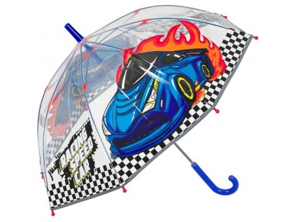 detsky reflexny transparentny dazdnik perletti cool kids racing car 15654