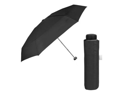 kabelkovy mini dazdnik perletti time cierny 26462