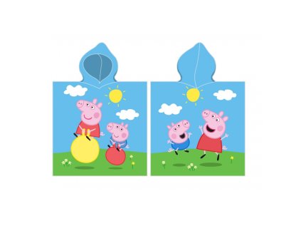 bavlnene ponco 55 110cm carbotex peppa pig pp223022