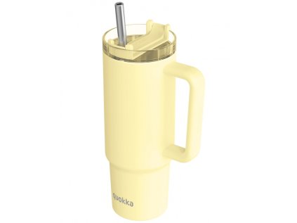 quokka vibe smartgrip nerezovy termo pohar pastel yellow 880ml 40382