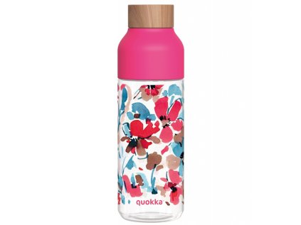 quokka ice plastova flasa red flowers 720ml 06993