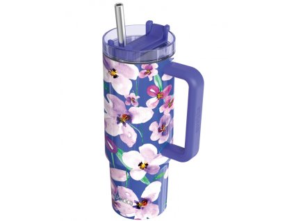quokka stream nerezovy termo pohar flower dusk 950ml 40032