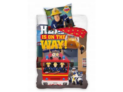 bavlnene obliecky do postielky poziarnik sam 100 13560 40 fs225026