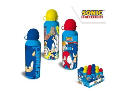 hlinikova flasa na pitie jezko sonic zlty vrchnak 500ml sn7141mc