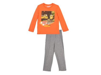 PYŽAMO MIMONI ep 2005 oranžovo - šedé (Velikost 98)