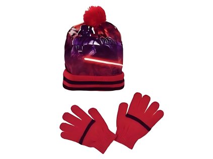 ČEPICE A RUKAVICE STAR WARS ph 4175 červená (Velikost 52)