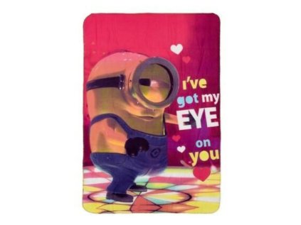 FLÍSOVÁ DEKA MIMONI ph 4514 žlutý lem (Velikost uni)