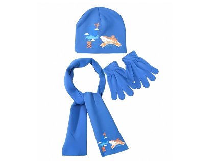 ŠÁLA, ČEPICE A RUKAVICE PLANES nh 4338 modrá (Velikost 52)