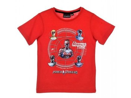 TRIČKO POWER RANGERS qe 1498 červené (Velikost 3)