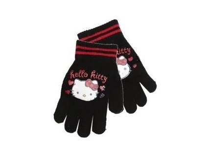 RUKAVICE HELLO KITTY nh 4040 černé (Velikost uni)