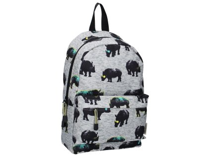 ŠKOLNÍ BATOH SKOOTER Nosorožec 39 cm Va 9910 šedý (Velikost uni)