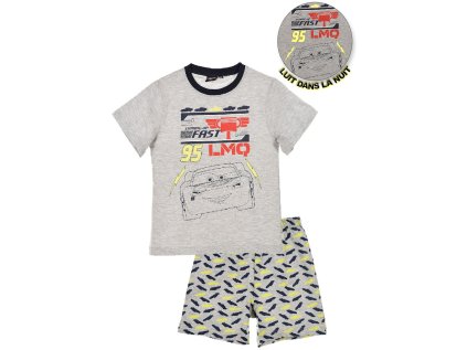 SVÍTÍCÍ PYŽAMO CARS svítící se 2036 šedé (Velikost 3)