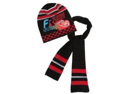 ŠÁLA A ČEPICE CARS nh 4087 černá (Velikost 52)