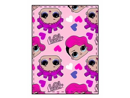 FLÍSOVÁ DEKA LOL hs 4372 růžová (Velikost uni)