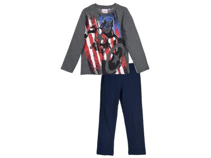 PYŽAMO AVENGERS hs 2114 antracitovo - tm. modré (Velikost 4)
