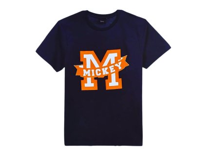 TRIČKO MICKEY hs 3659 tm. modré - or. - dospělé vel. (Velikost S)