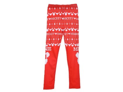 LEGÍNY MINNIE VÁNOCE hs 1106 červené (Velikost 3-4)