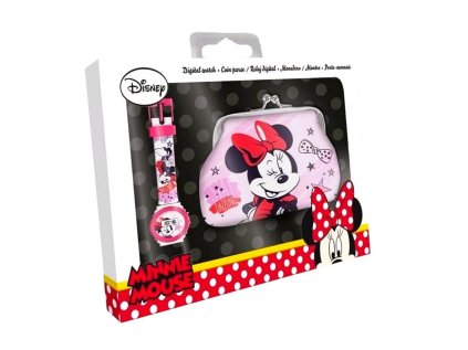 SOUPRAVA HODINKY A PENĚŽENKA MINNIE eur 21189 (Velikost uni)