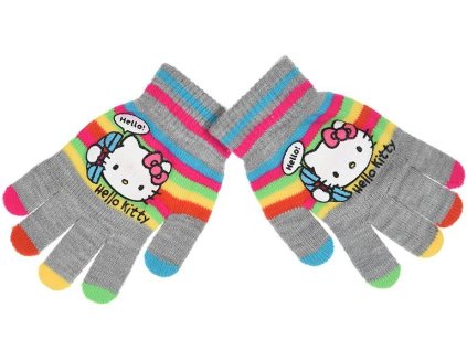 RUKAVICE HELLO KITTY nh 4049 šedé (Velikost uni)
