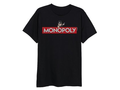 TRIČKO MONOPOLY - dospělé vel. em 014 černé (Velikost M)