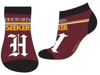 PONOŽKY HARRY POTTER em 154 vínové (Velikost 23-26)