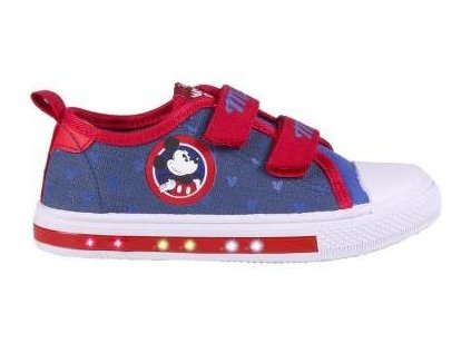 SVÍTÍCÍ TENISKY MICKEY Cer 4706 modro - červené (Velikost 24)