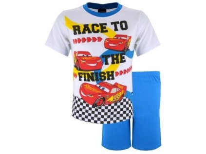 PYŽAMO CARS em 6050 bílo - modré (Velikost 3)