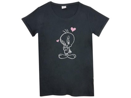 NOČNÍ KOŠILKA TWEETY (dospělé velikosti) ul 0127568 černá (Velikost L)