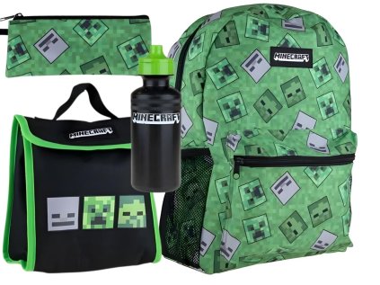 4 - DÍLNÁ SADA S BATOHEM MINECRAFT Ast 512 020 001 zelená (Velikost uni)
