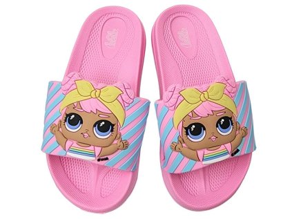 PANTOFLE LOL em 164 růžové 3D (Velikost 25-26)