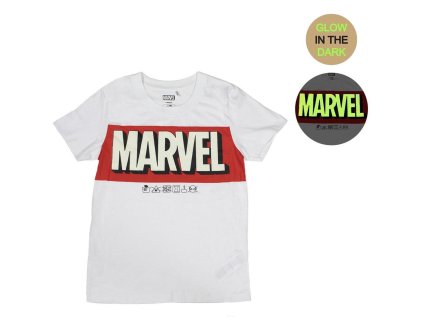 SVÍTÍCÍ TRIČKO MARVEL Cer 5272 bílé (Velikost 128)