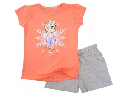 PYŽAMO FROZEN em 8724 broskovovo - šedé (Velikost 98)