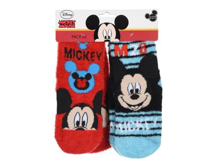 DUOPACK PONOŽKY MICKEY chlup hs 0748 (Velikost 23-26)