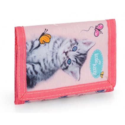 Dětská textilní peněženka kočka 1-81823