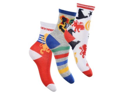 SADA 3 KS PONOŽKY HARRY POTTER hu 0609-2 (Velikost 23-26)