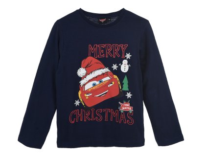 TRIKO CARS hu 1323 tm. modré Vánoce (Velikost 3)