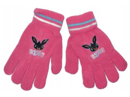 RUKAVICE BING em 092 růžové (Velikost uni)