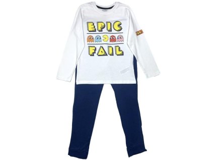 PYŽAMO PACMAN em 52 04 031 bílo - tm. modré (Velikost 8)