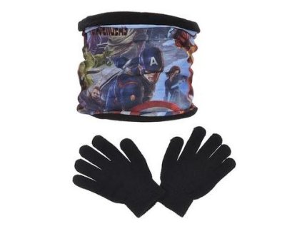 NÁKRČNÍK A RUKAVICE AVENGERS ph 4243 černý (Velikost uni)
